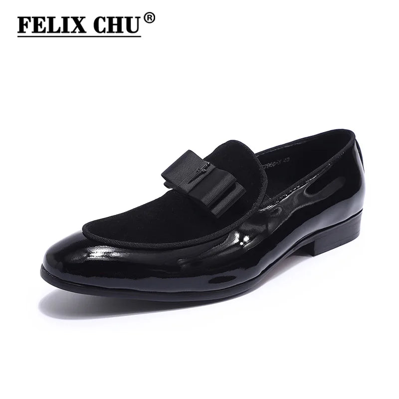Cross Labled Suede Slip-On Leather Loafers