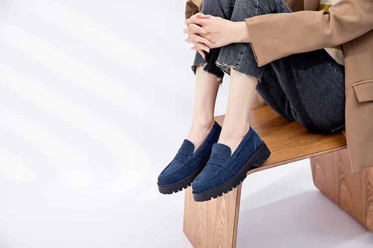 AIYUQI  British Style Genuine Leather Loafer