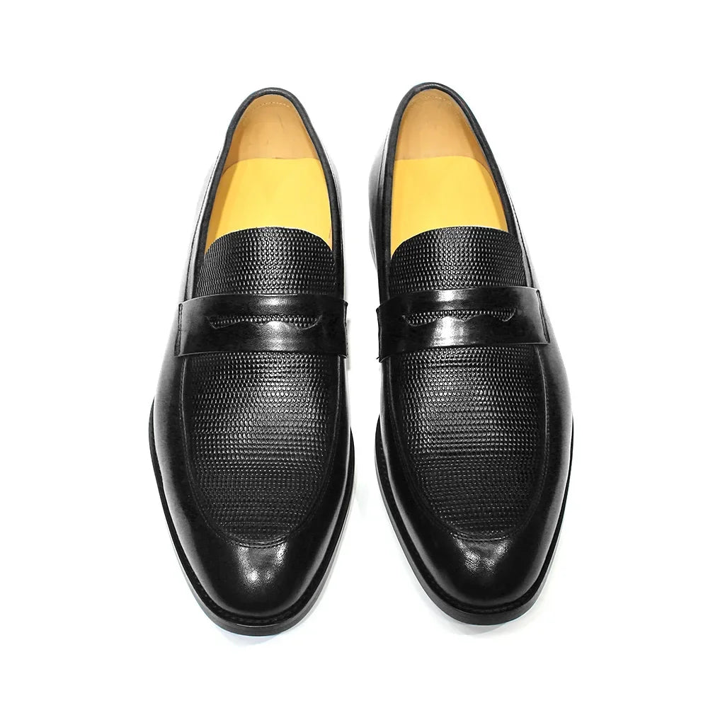 Italian Slip-On Genuine Leather Penny Loafers