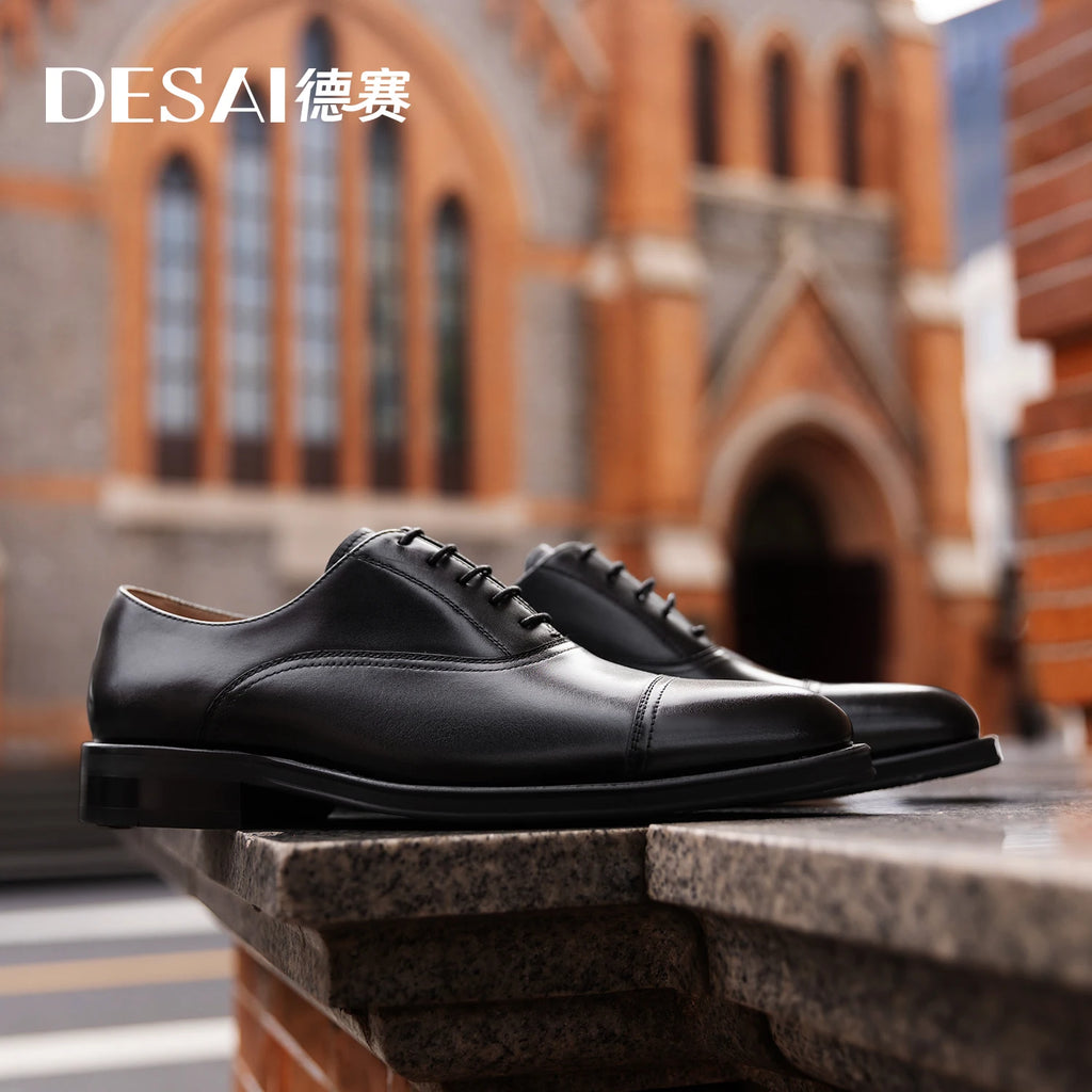 DESAI Genuine Leather Classic Italian Oxfords