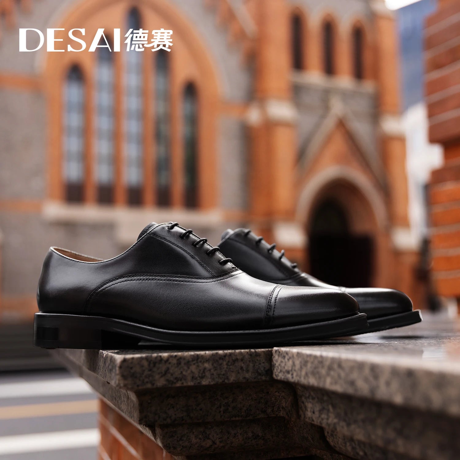 DESAI Genuine Leather Classic Italian Oxfords