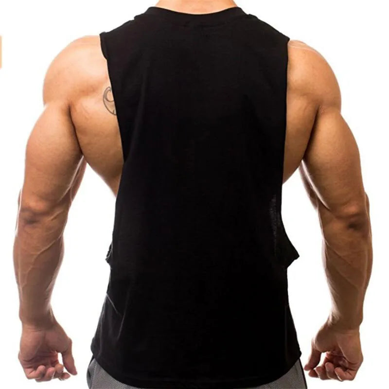 Breathable Side Slits Tank Tops