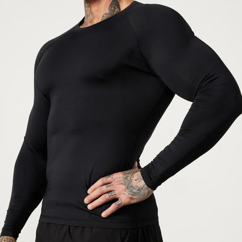 1/4 Pieces Pack Long Sleeve Quick Dry Compression Shirts