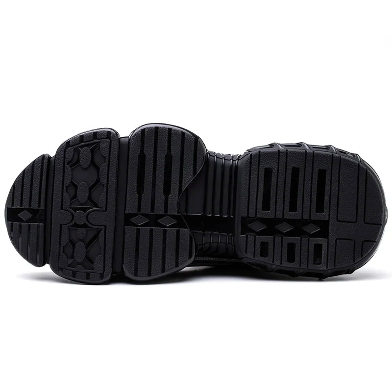 Indestructible Steel Toe Slip Resistant Abrasion Resistant Work Shoes Men Tough and Comfortable