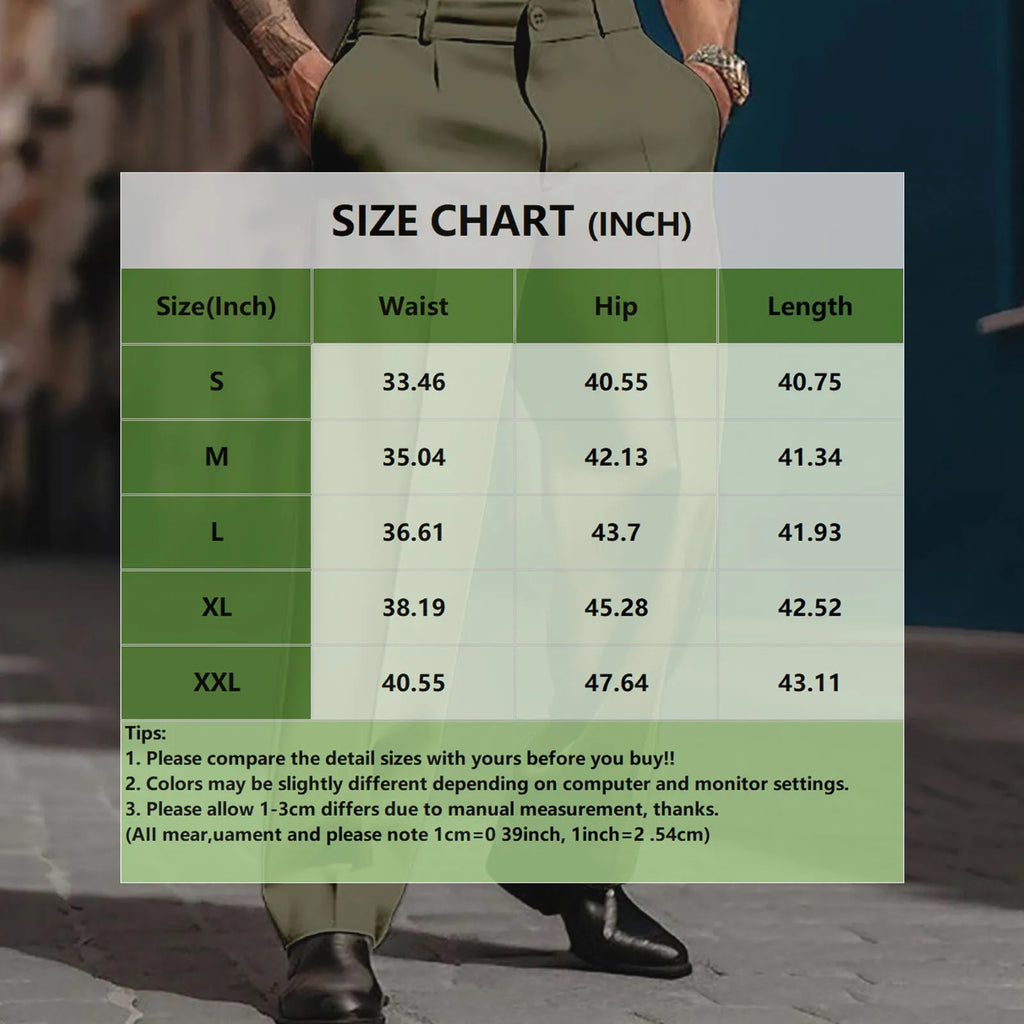 Straight Leg Breathable Fashionable Trousers
