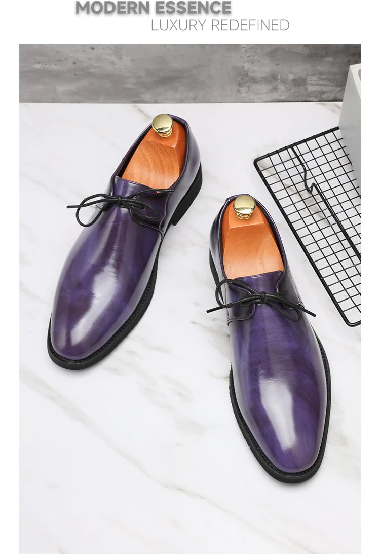 Casual Business Comfortable Pointed Toe Leather Dress Shoes