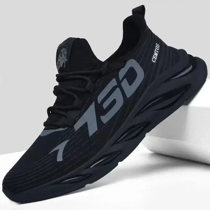 Breathable Light Running Network Red Boom Shoes