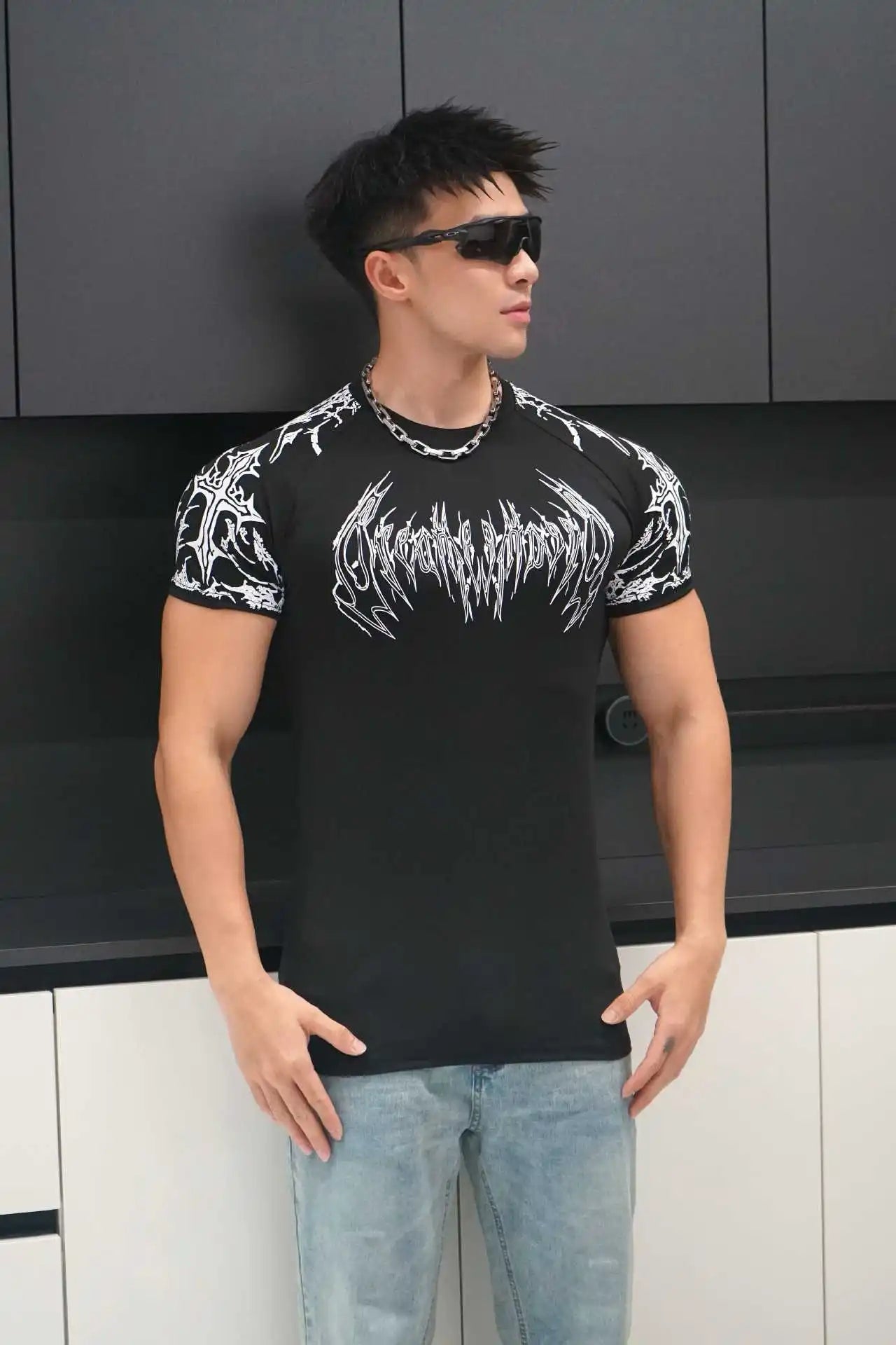 Short Sleeved Fitness Quick Drying Tight T-shirt