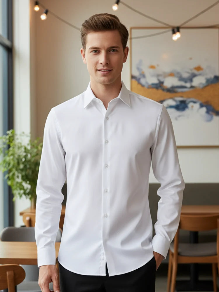 Long Sleeve Slim Fit Dress Shirts
