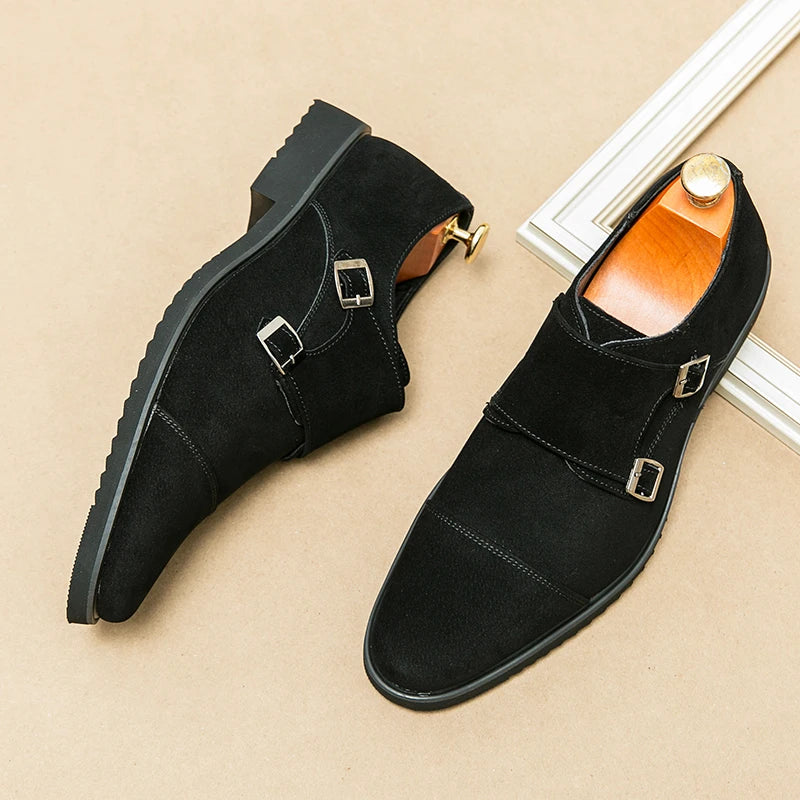 Versatile High-end Monk Strap Style Loafers