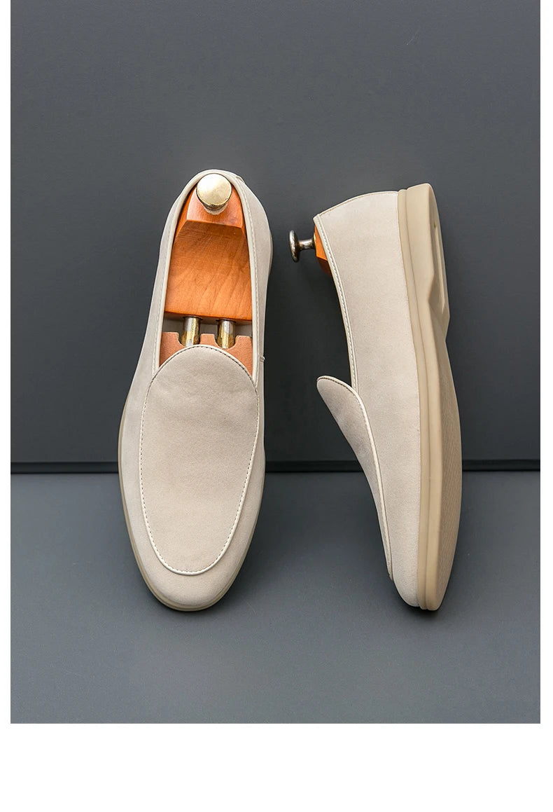 British Style Suede Casual Breathable Slip-on Loafers