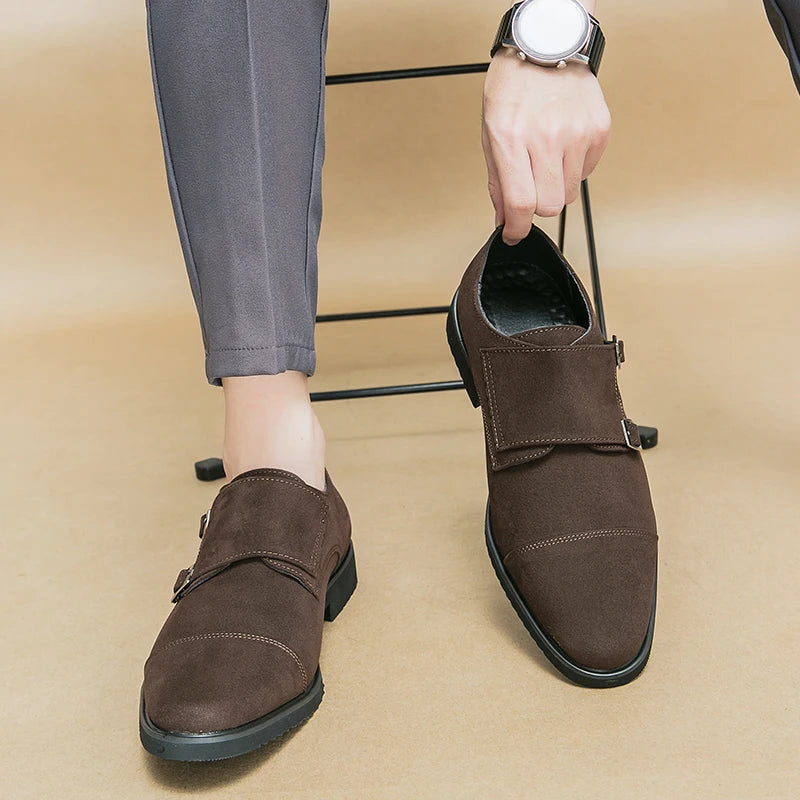 Versatile High-end Monk Strap Style Loafers