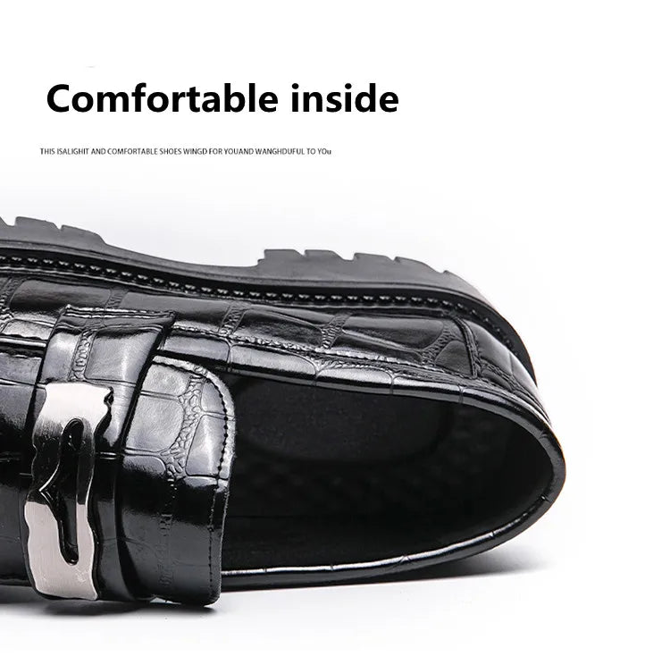 STRONGSHEN Casual Leather Loafers