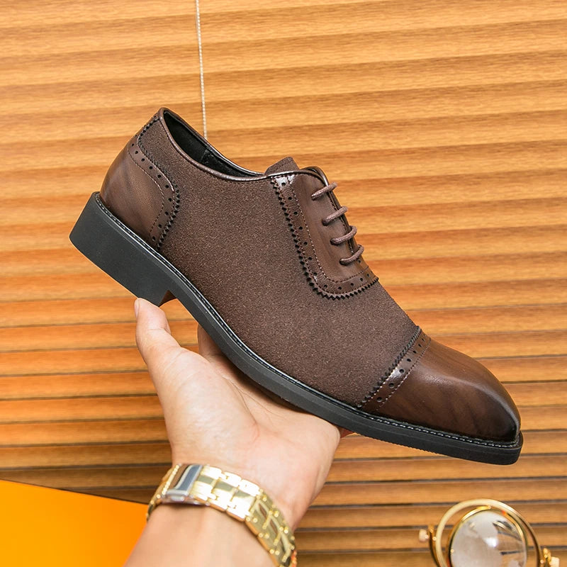 Retro Carved Lace-up Brogue Casual Oxfords