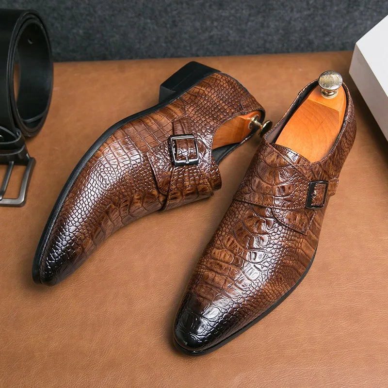 Pointed Leather Loafers