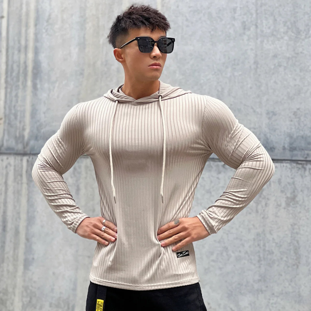 Casual Long Sleeve Skinny Shirt/Hoodie
