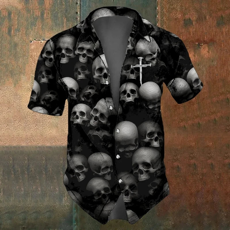 Short Sleeve Skull Shirt