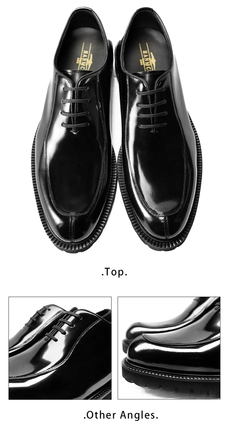 Hanmce Genuine Leather Breathable Oxfords
