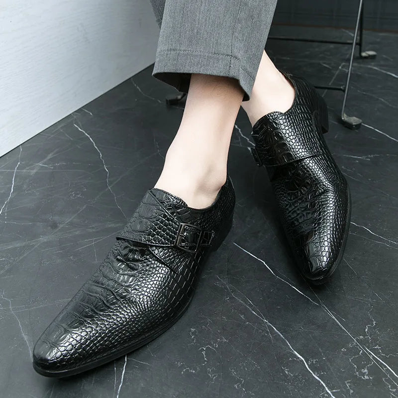 Pointed Leather Loafers