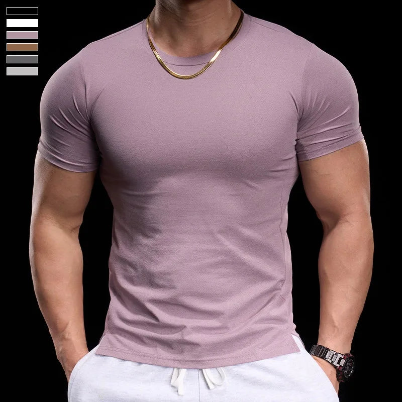 High-elasticity Breathable Sports Tight Short-sleeved T-shirt