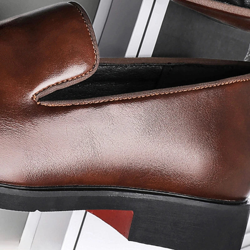 Red Sole Dress Shoes Slip-On Loafers