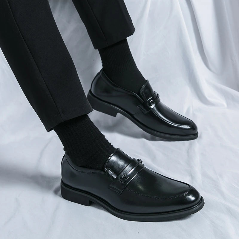 Classic Style Slip On Round Toe Loafers