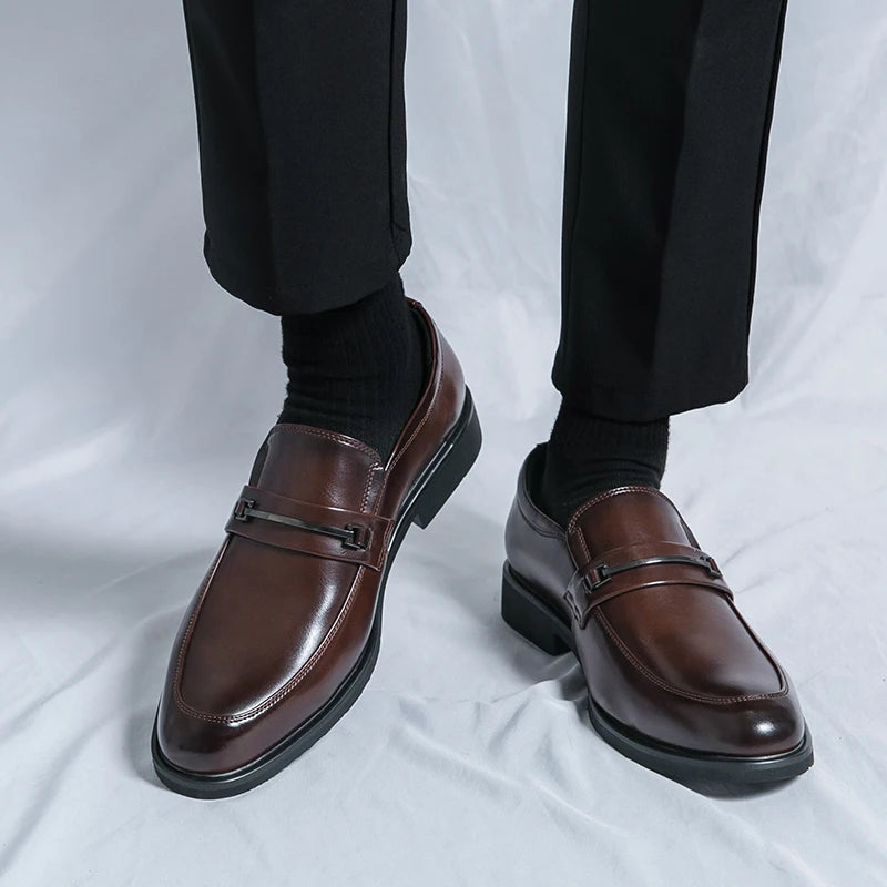 Classic Style Slip On Round Toe Loafers
