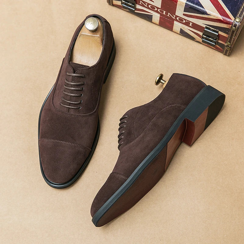 Vintage Slip-on Classic Casual Suede Leather Oxford Shoes