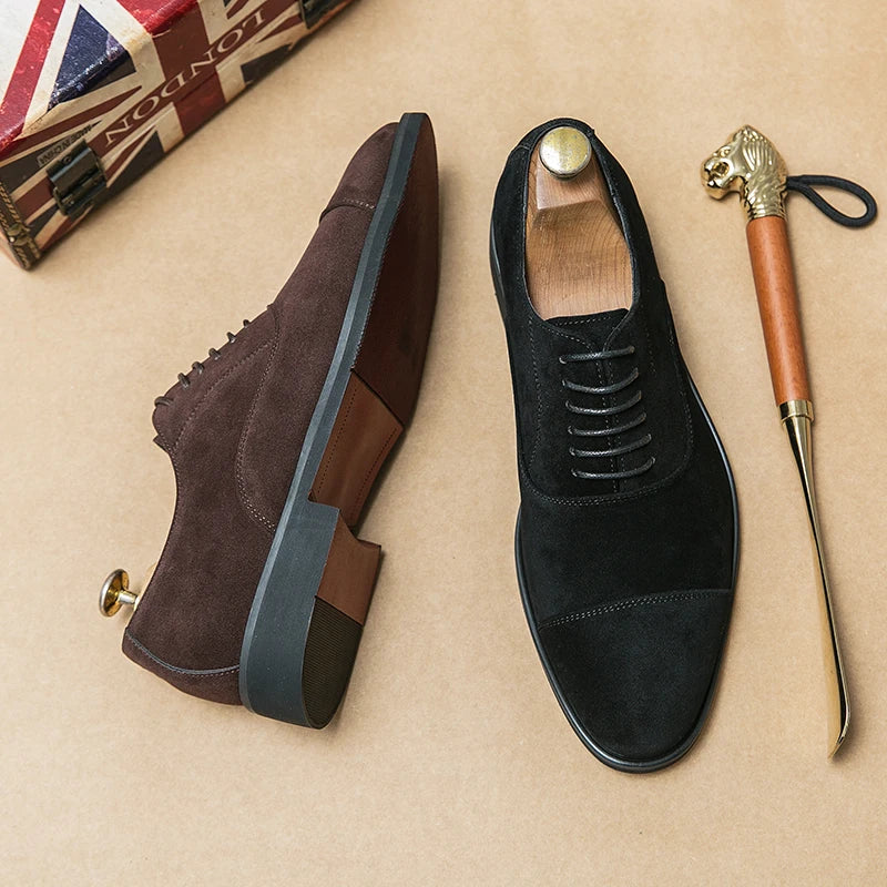 Vintage Slip-on Classic Casual Suede Leather Oxford Shoes