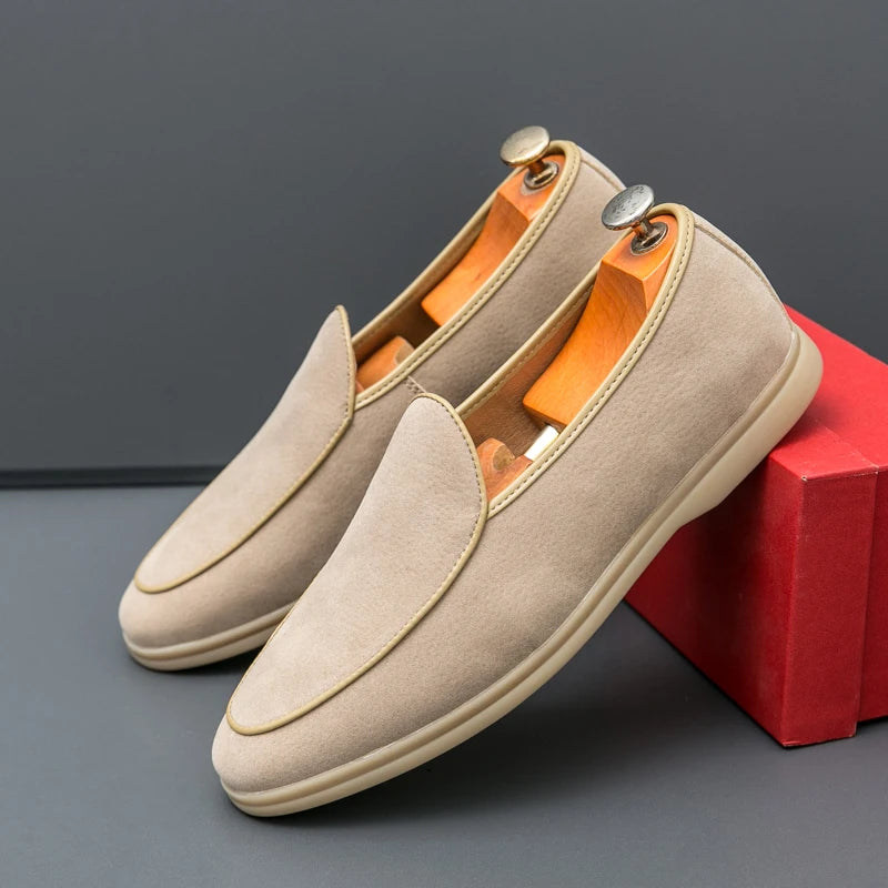British Style Suede Casual Breathable Slip-on Loafers