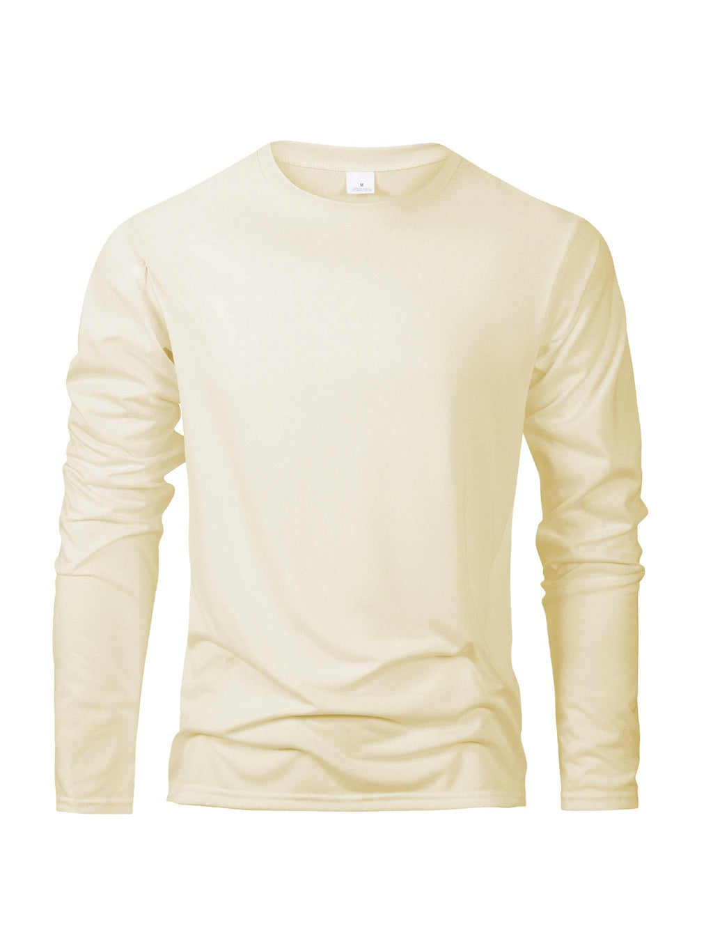 Long Sleeve Casual Tops Solid Color T-Shirt