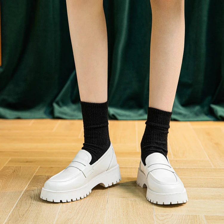 AIYUQI  British Style Genuine Leather Loafer