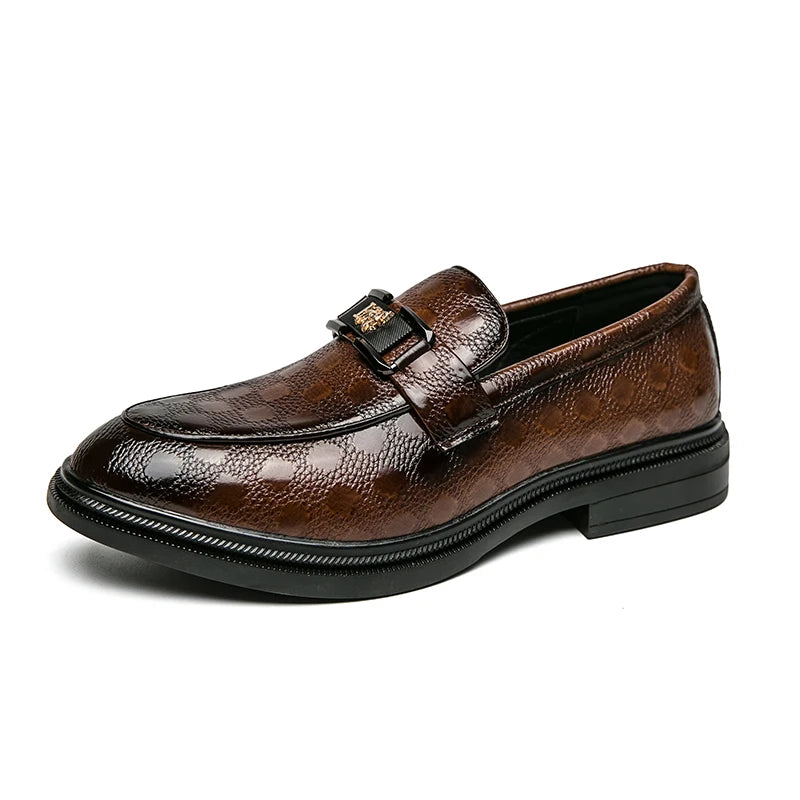 Leather British Style Casual Slip-on Breathable Loafers