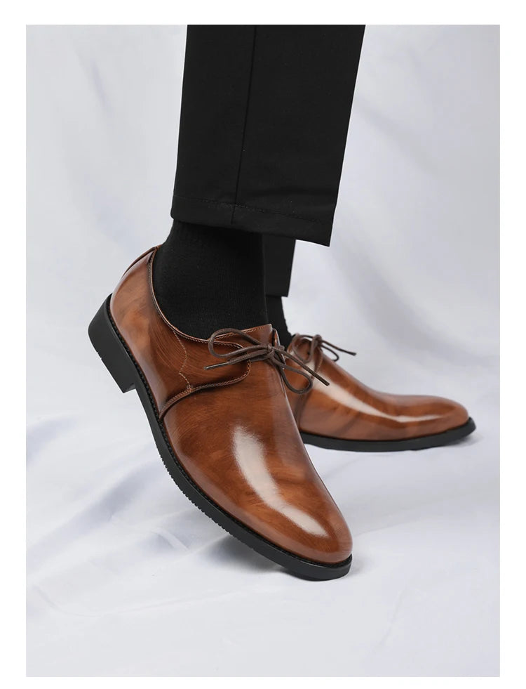 Casual Business Comfortable Pointed Toe Leather Dress Shoes