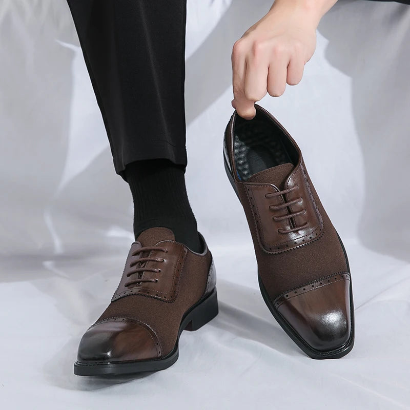Retro Carved Lace-up Brogue Casual Oxfords