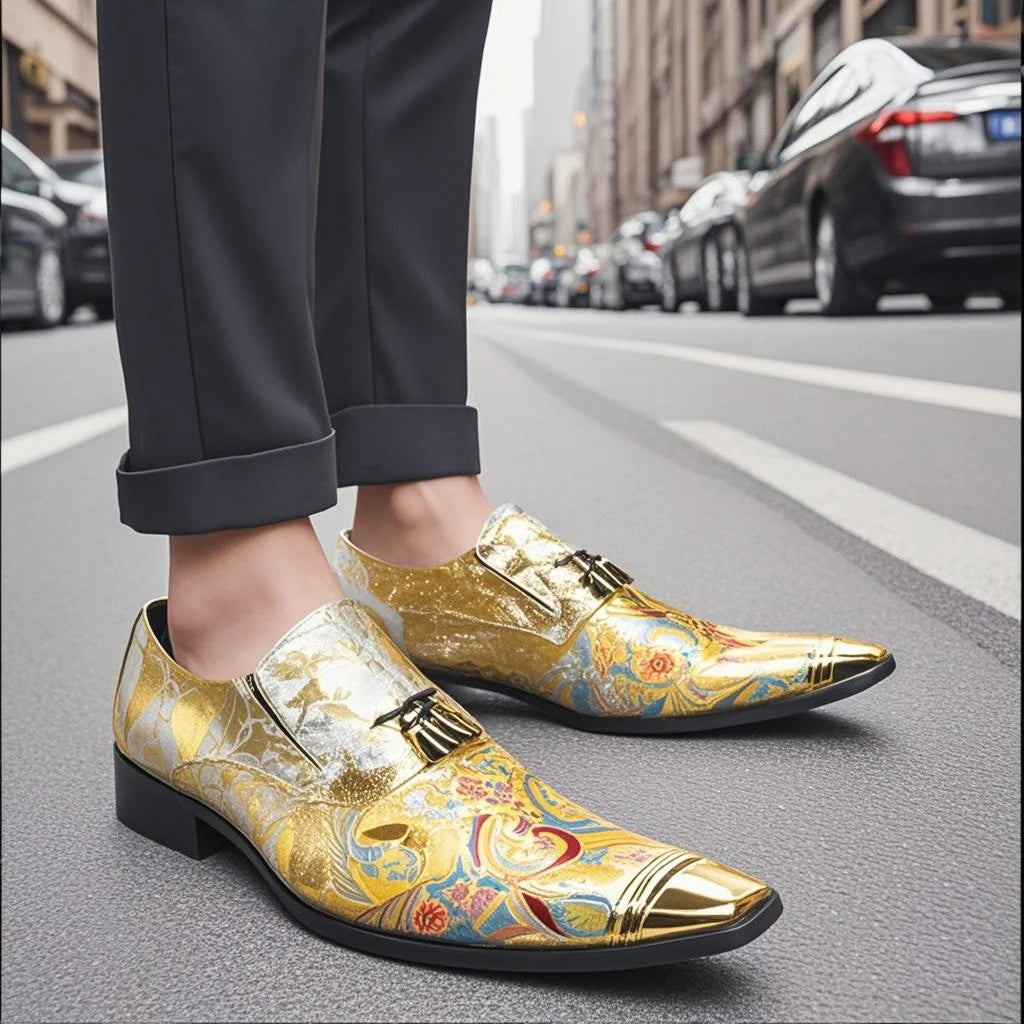 British Style Square Toe Luxury Formal Shoes