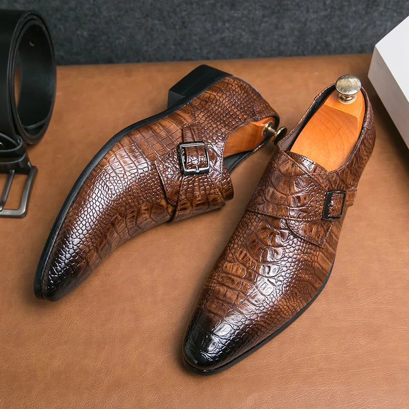 Pointed Leather Loafers