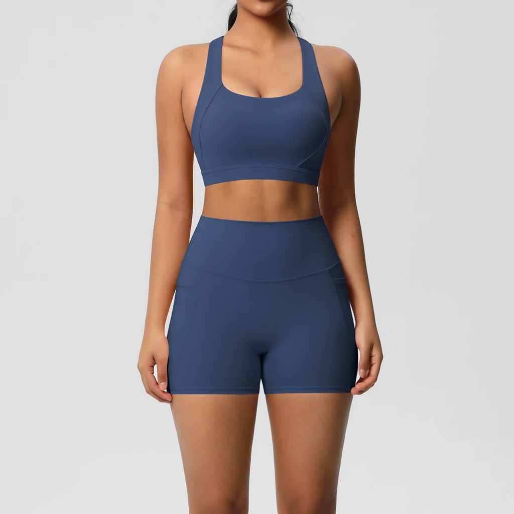 2PCS Sportswear With Pockets Yoga Set