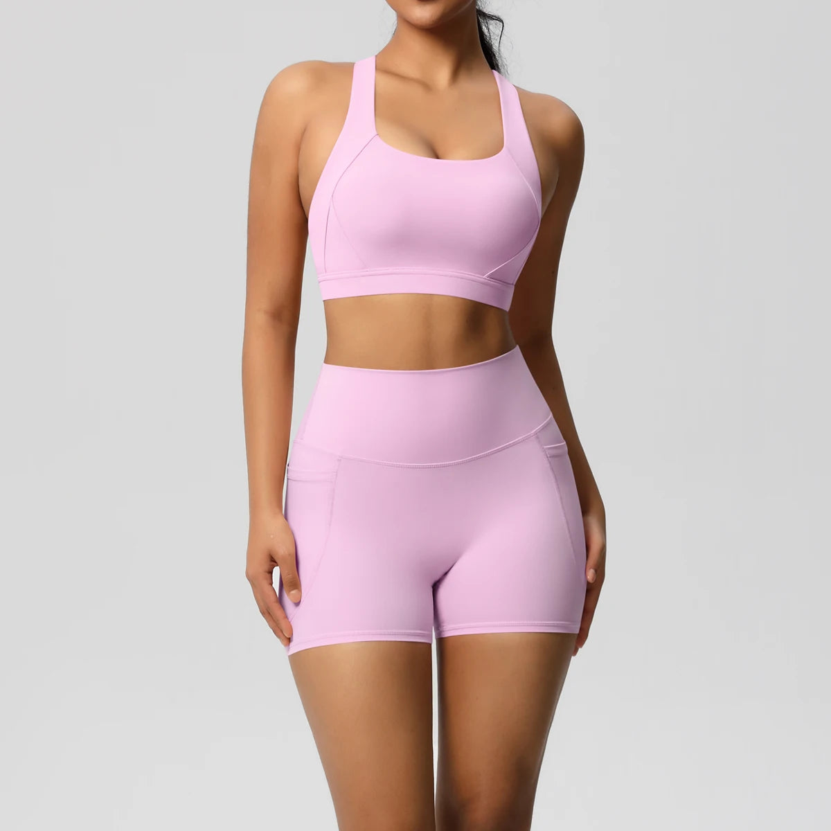 2PCS Sportswear With Pockets Yoga Set