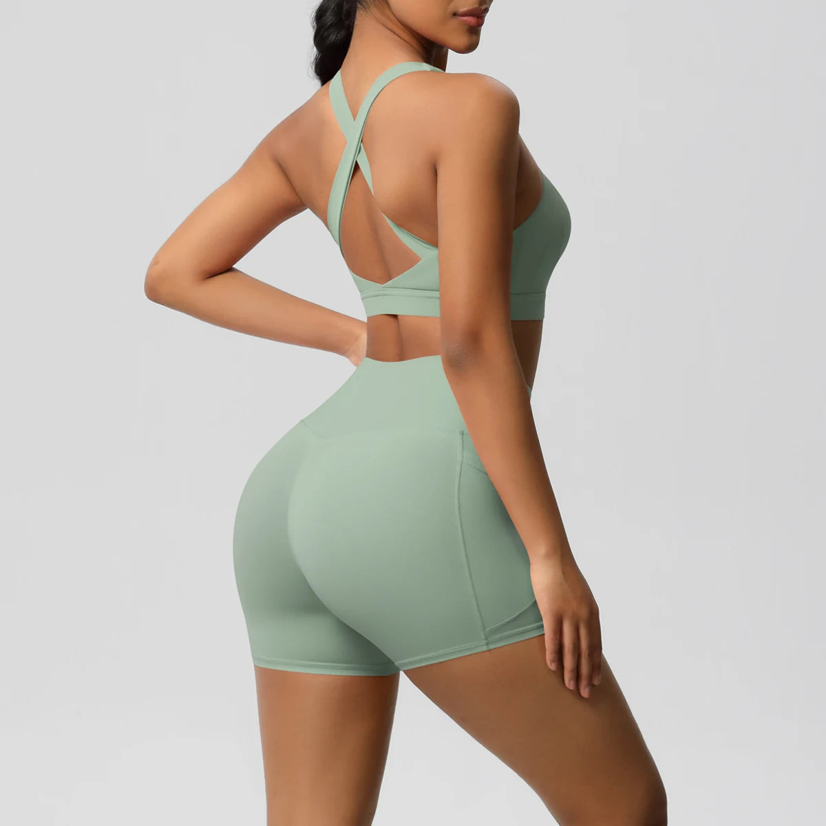 2PCS Sportswear With Pockets Yoga Set