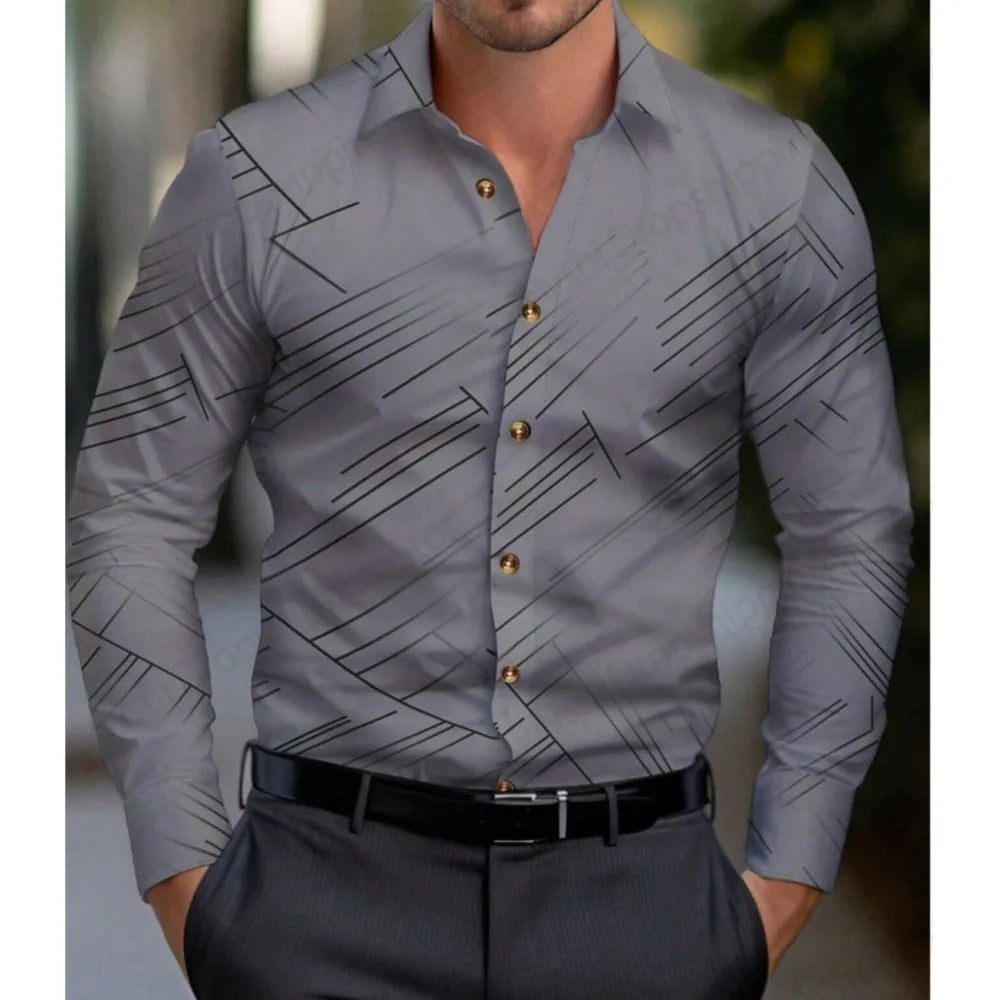 Hawaiian Shirts Comfortable 3d Print Casual Long Sleeve