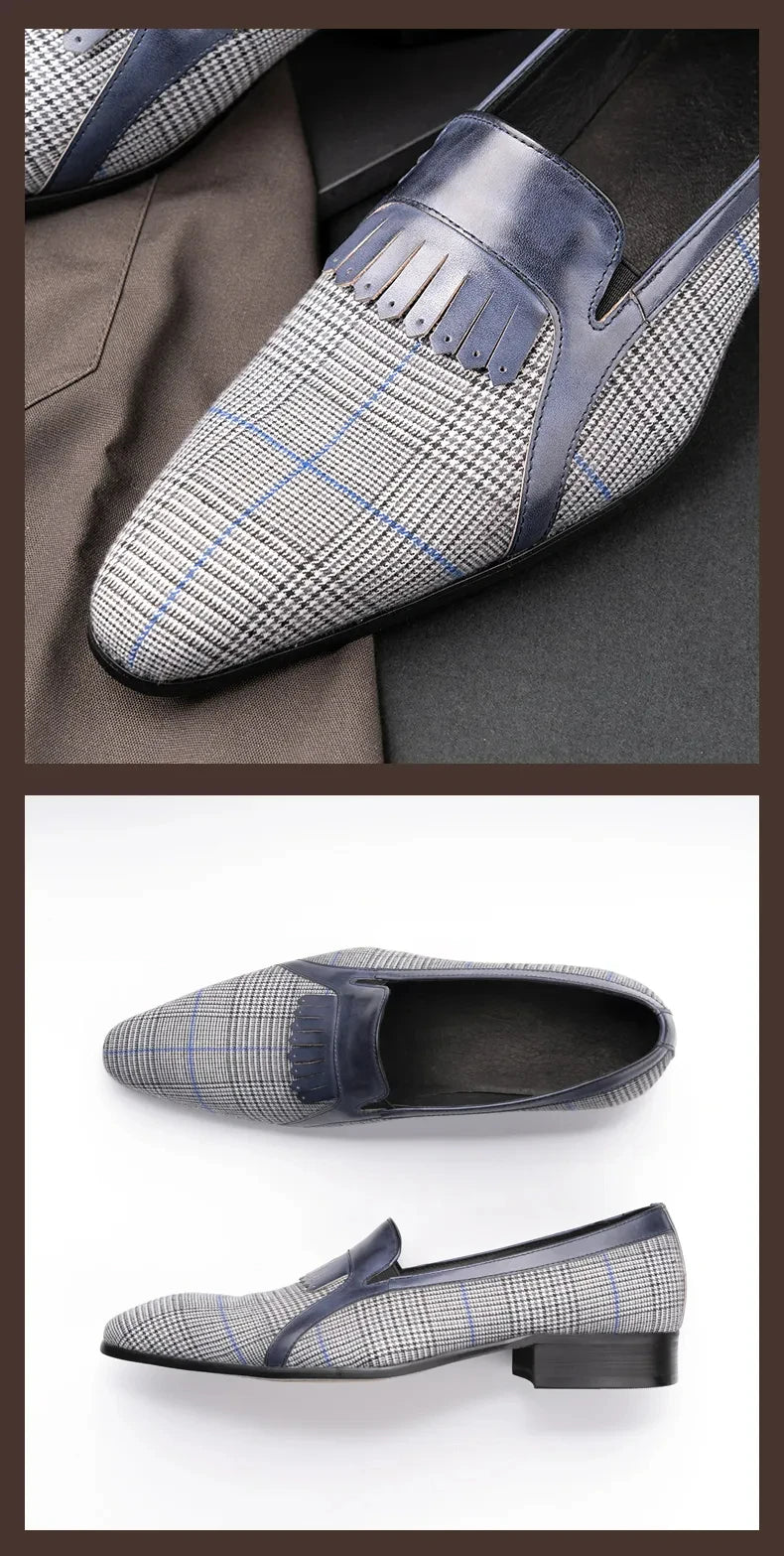 Cotton Fabric Casual Pure Handmade Loafer