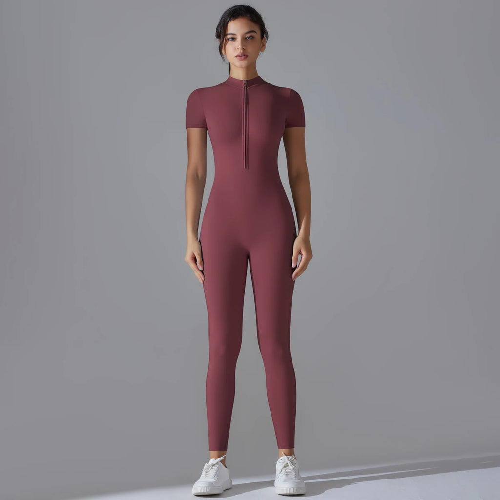 Women Fitness Sports Bodysuit Yoga Suit  Breathable Quick Dry
