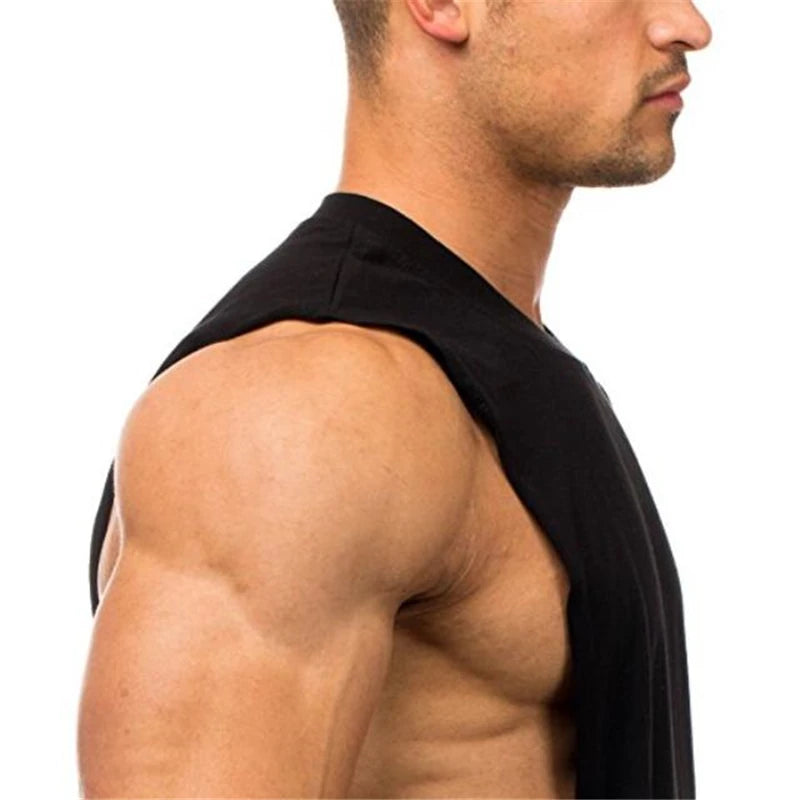 Breathable Side Slits Tank Tops