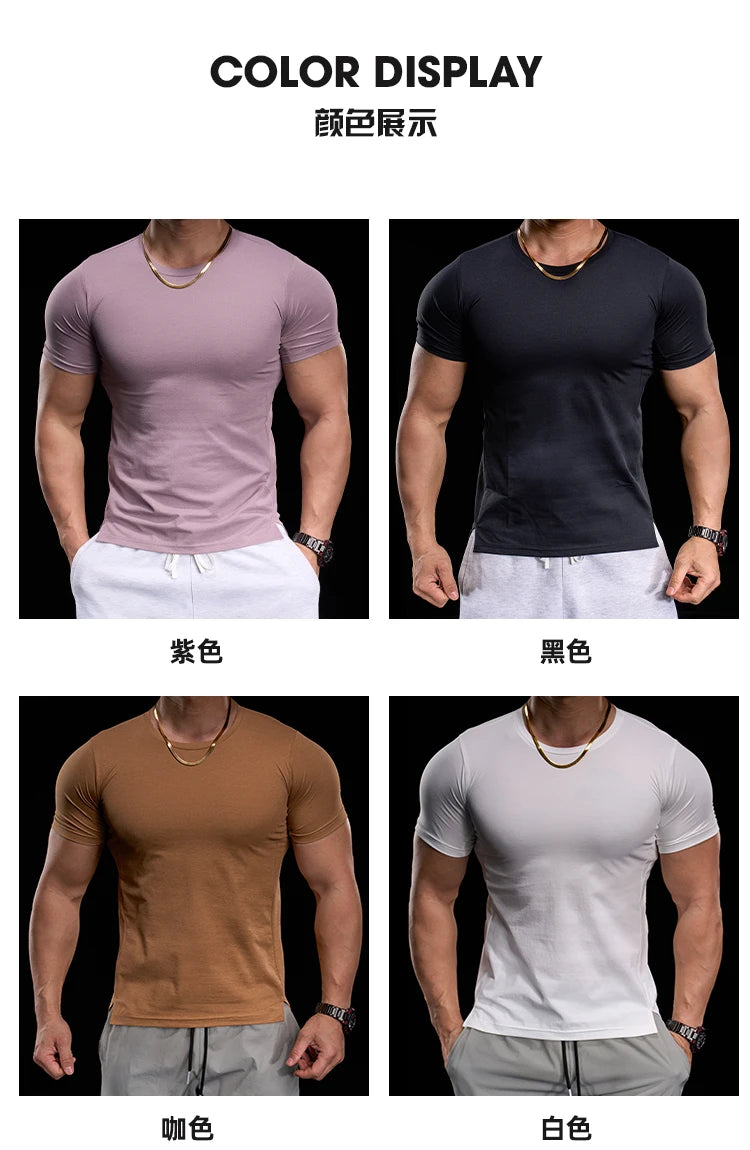 High-elasticity Breathable Sports Tight Short-sleeved T-shirt