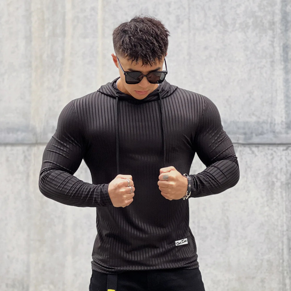 Casual Long Sleeve Skinny Shirt/Hoodie