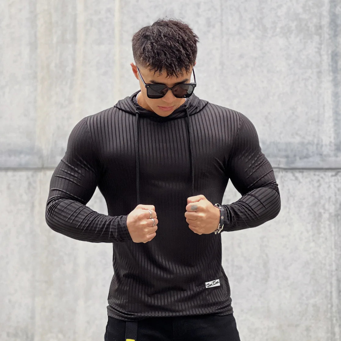 Casual Long Sleeve Skinny Shirt/Hoodie