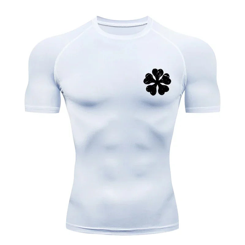 Bull Print Athletic Quick Dry Compression Shirts T-Shirts