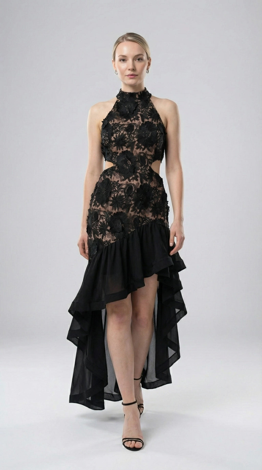 Ele Embroidered High Waist Bodycon Skirt